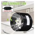 thumbnail image 2 of 4 Inch Inline Duct Fan Air Ventilator Metal Pipe Ventilation Exhaust Fan Mini Extractor Bathroom Toilet Wall Fan Without ,Fast Wind Speed, 2 of 6