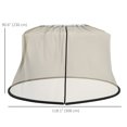 thumbnail image 3 of Outsunny 7.5FT Umbrella Screen Mosquito Net, Umbrella Cover Netting, 3 of 10
