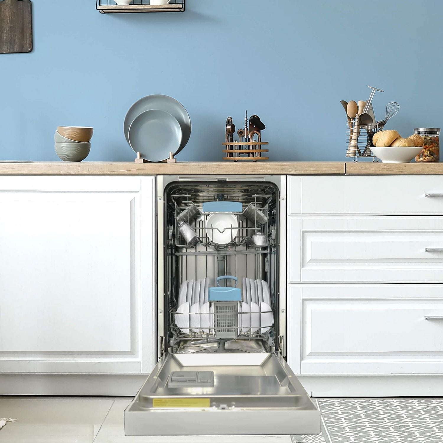 Danby DDW18D1EW Lave-vaisselle encastré de 18 po de largeur en Blanc