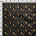 thumbnail image 4 of oneOone Tissu Polyester Spandex Jaune Floral Rétro Matériel de Couture Imprimé Tissu au Mètre 56 Pouces de Large, 4 of 5