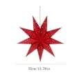 thumbnail image 2 of Hanging Christmas Lights LED Star Cut-Out Paper and Wood Decor for Indoor Use 1 Pack, 2 of 5