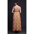 thumbnail image 4 of Bimba Floral Women Summer Printed V Neck Long MaxiDressHoliday Resort Wear-Large, 4 of 6