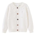 thumbnail image 1 of Cameland Children's Casual Round Neck Knit Cardigan Top Jacket Children's Buttoned Cotton Jacket, 1 of 3