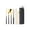 Multicolour, variant on Feltree 7-Piece Portable Cutlery Set with Storage Case, Stainless Steel Reusable Utensils Set for Camping Travel Office Picnic, Includes Chopsticks Spoon Fork Knife Straws & Cleaning Brush