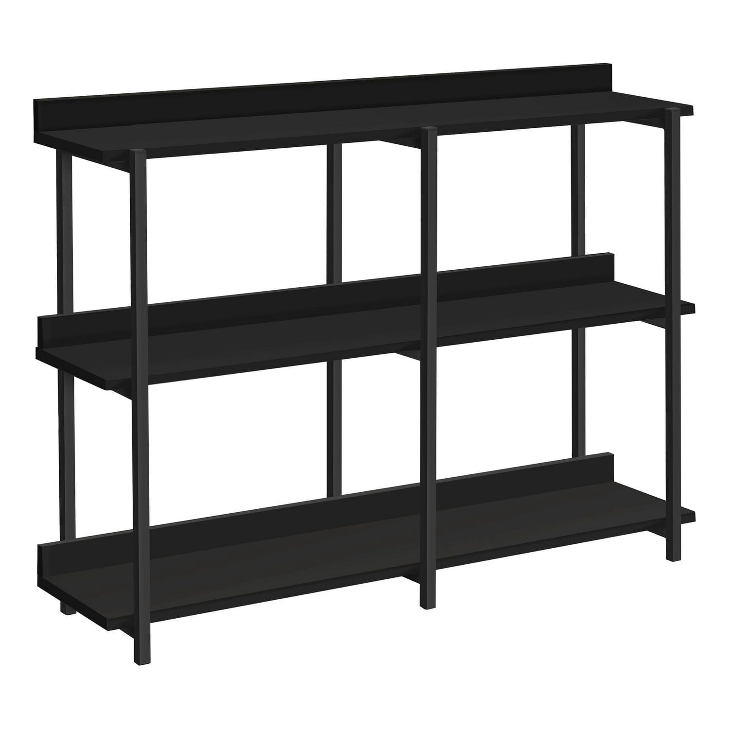 Monarch Specialties Table D'appoint, Console, Entrée, Étroit, Sofa, Salon, Chambre À Coucher, Métal, Stratifié, Noir, Contemporain, Moderne