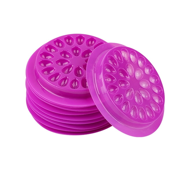ziyahi 100 Pcs Support de Cils Quantité Abondante Palette de Cils Compact Durable Fournitures d'Extension de Cils Maison Violet