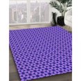 thumbnail image 3 of Ahgly Tapis d'Intérieur Lavable en Machine Carré Transitionnel Violet Jonquille, 6 Pieds Carré, 3 of 7