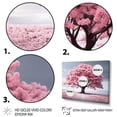 thumbnail image 3 of Designart Trees Oversized framed wall art decor, Tree black framed wall art, Spring Awakening Pink Tree Serenade I , Pink Traditional black framed wall art, 32x16 inches black frame, 3 of 5