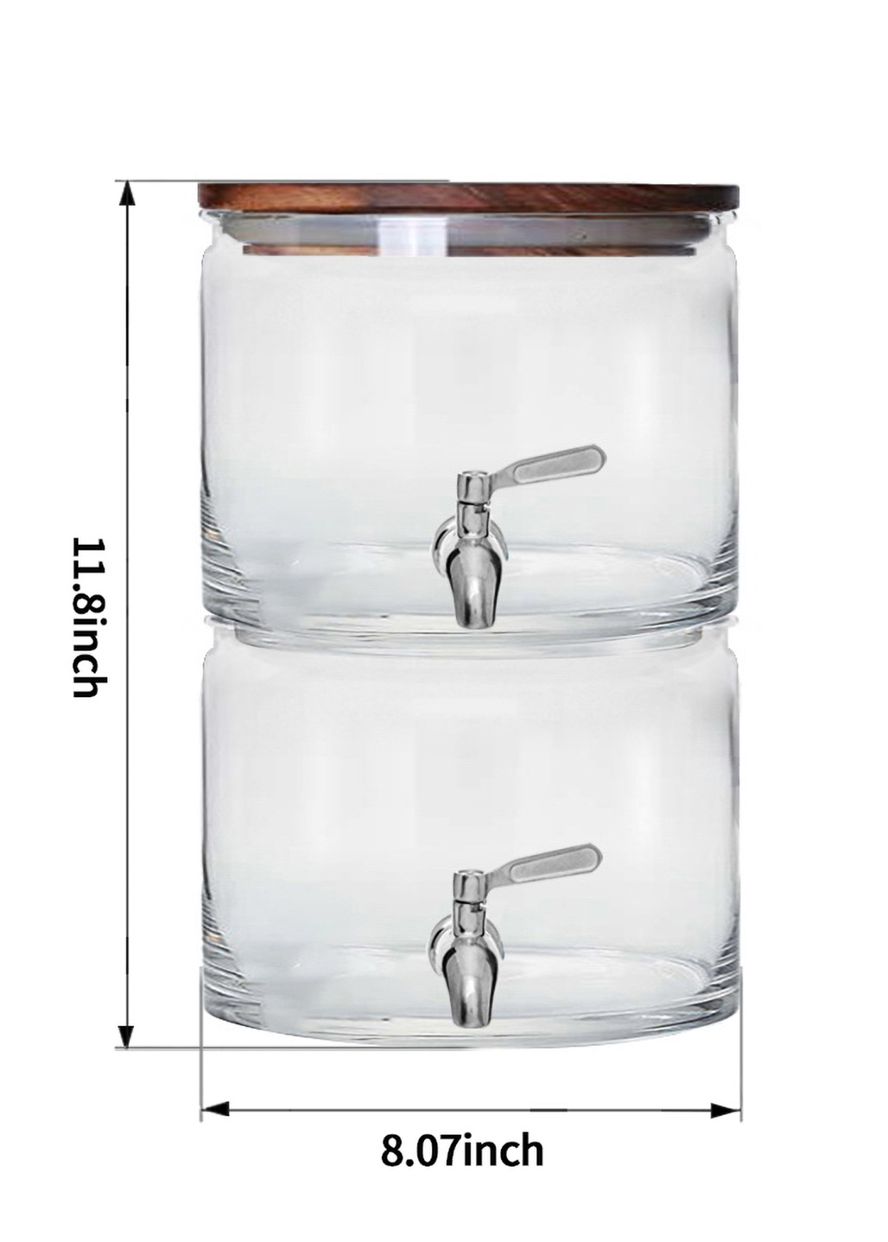 Better Homes & Gardens Distributeur de boissons en verre clair