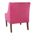 thumbnail image 4 of Meadow Lane Swoop Arm Accent Chair, Deep Pink, 4 of 5