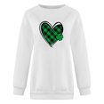 thumbnail image 4 of 2023 Chandail Surdimensionné pour Femmes Chemises Unies Col Rond Manches Longues Hauts Imprimés Blouse Régulière Coupe Ample Hauts pour Femmes, 4 of 5