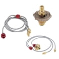 thumbnail image 3 of S SERENABLE Adaptateur de Raccordement de Réservoir de Gaz de Camping en Métal pour 2 Cuisinières A A, 3 of 9