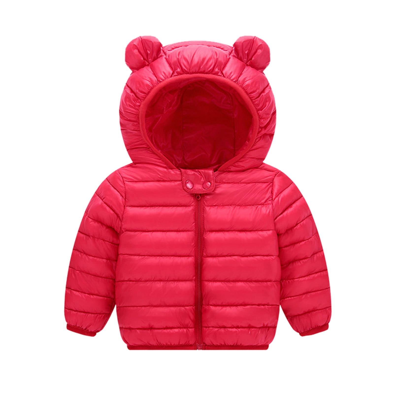 Splozh Baby Infant Boys Girls Winter Coat Toddler Kids Baby Grils Boys Hooded Outdoor Jacket Thick Warm Windproof Coat Red,3-4 Years