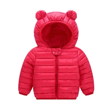 TBWNWG Warm Boys Outdoor Coat Jacket Thick Windproof Toddler Hooded Baby Apparel for Active Kids,Sizes 12-18 Months