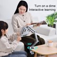 thumbnail image 2 of Maoww Book Stand Ergonomic Multifunctional Angle Adjustable Rotatable Replacement Desktop Tablet Laptop Bracket Rack Holder Type 2 Grey, 2 of 9