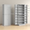 thumbnail image 3 of HOMCOM Armoire de Garde-Manger de Cuisine 65 Pouces avec Tablettes Ajustables Porte-Épices Gris, 3 of 10
