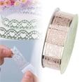 thumbnail image 1 of Ynlkorvg Roll Of Glitter Tape Lace Flower Pattern Self Adhesive Tape Sticker Colorful Decorative Masking Tape For Scrapbooking Card Making Crafts Frames Planner Journal Gifts Decor, 1 of 9