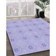 thumbnail image 3 of Ahgly Company Machine Washable Indoor Rectangle Transitional Purple Mimosa Purple Area Rugs, 8' x 12', 3 of 7