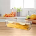 thumbnail image 4 of Pasta Storage Container Airtight Noodle Organizer Refrigerator Kitchen Herb Keeper Sealed Spaghetti Box Dry Food Pantry Organizer Transparent Lid, 4 of 5