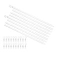 thumbnail image 1 of Uxcell 2 Paquets de 46 Pouces de Remplacement de Tige de Store, Tige d'Inclinaison de Store Combinable avec Crochet, Tige de Store Verticale pour Accessoire d'Ouverture de Rideau de Fenêtre, Blanc, 1 of 7