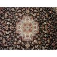thumbnail image 2 of AHMEDANI Floral Medallion Chocolate Brown Rectangle Area Rug Wool Silk Hand Knotted Carpet (8.11 x 6.1)', 2 of 4