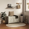 thumbnail image 2 of HOMCOM Storage Chest, Farmhouse Wood Chest with Safety Hinge, Natural, 2 of 10