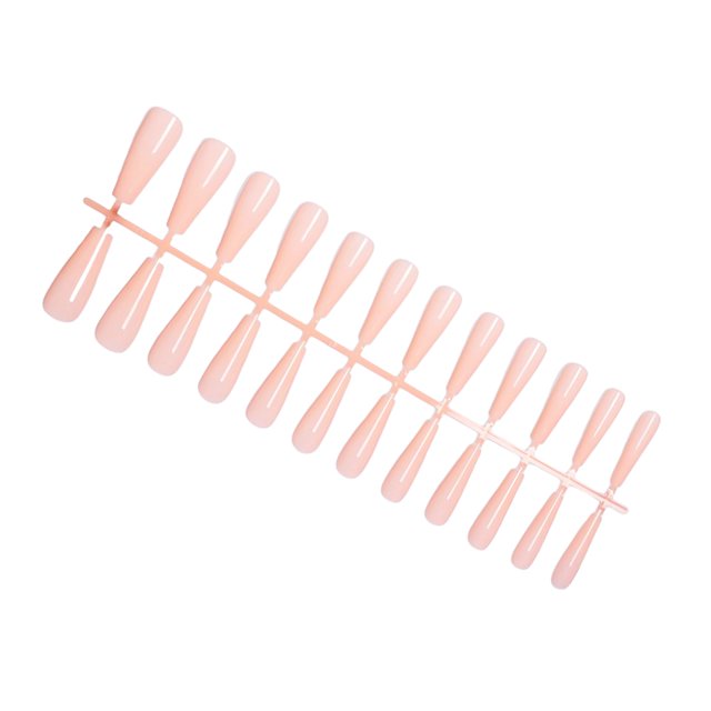 Youkk Fake Nail Set French Style Scratch Resistant Press-on Fingernails Full Cover Removable Trimble Adjustable Manicure Stickers Type 3