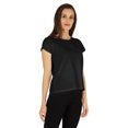 thumbnail image 3 of Inkmeso Solid Short Sleeve Basic T-Shirt For Womens Patch Pocket Casual Summer Basic Top, 3 of 7