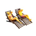 thumbnail image 2 of Chaise de Plage en Résine Longue Inclinable Modèle Scène Miniature Scène de Vie Créative 1:87 Noir, 2 of 8