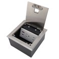 thumbnail image 1 of Floor Socket, Concealed 2 X 3 Prong and USB A USB C Port Recessed Floor Socket  for Work Space or Home Setting, 1 of 7