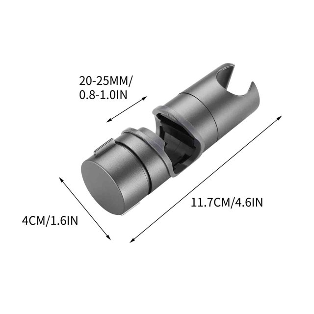 Birdeem Tige de Levage de Douche Sans Perçage avec Boucle Droite Support Mobile Réglable Accessoire de Buse de Siège Fixe