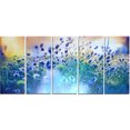 thumbnail image 2 of Blue Summer Flowers on Meadow - Floral Canvas Art Print, 2 of 3