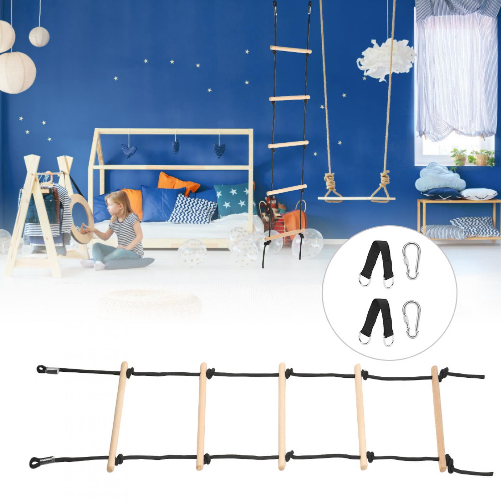 Easy To Install Children Swing Toy, Children Rope Ladder Safe Material Children Climbing Ladder, Fitness Equipment For Indoor Outdoor Using