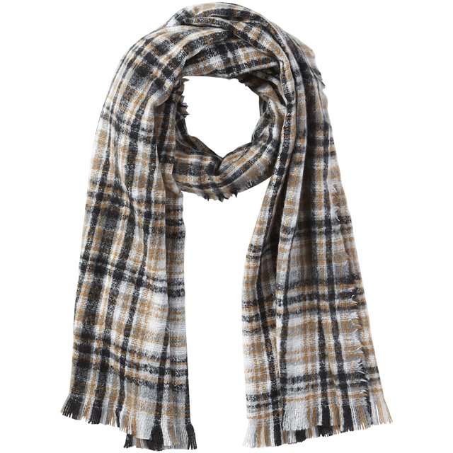 Design Imports 811136 Tickled Pink Neutral Dean Plaid Scarf