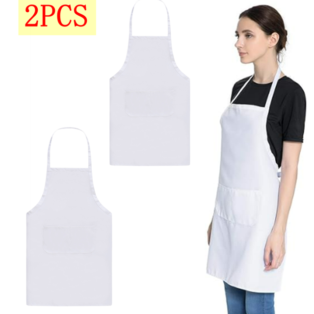 CHUANK Apron Work Apron Kitchen Food Waist Hanging Neck
