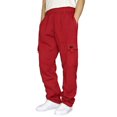 thumbnail image 1 of Men‘S Casual Solid Jogging Elastic Mid Waisted Sports Pants With Pockets Streetwear, 1 of 9