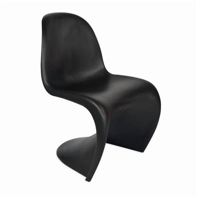Plata Import - Penton Noir Mat - Chaise pour Adultes avec un design Ergonomique en Forme de S et un Siège Courbé en Plastique Polypropylène Noir Mat Robuste, Mesurant 33 Pouces de Hauteur, 18,5 Pouces de Largeur et 20 Pouces de Profondeur, Convient aux Sièges de Cuisine et de Salle à Manger et Est Souvent Utilisé comme Siège Supplémentaire Élégant dans les Aires de Vie.