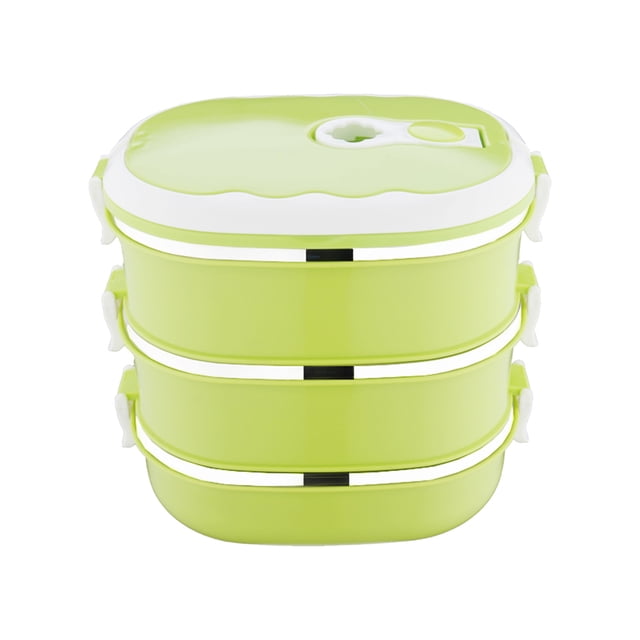3-layer 2700ml Rectangular Food Lunch Box Stainless Steel Lunch Box Lunch Box Food Storage Box Children's Lunch Box Hot Food HU845