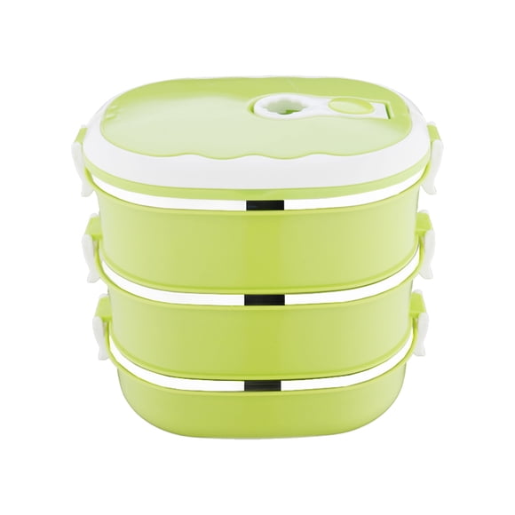 EGNMCR Lunch Bags for Women Lunch Box Bento Box 3-layer 2700ml Rectangular Food Lunch Box Stainless Steel Lunch Box Lunch Box Food Storage Box Children's Lunch Box Hot Food Lunch tableware