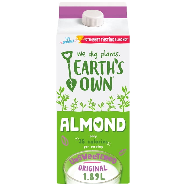 Earth's Own Boisson à l’amande Originale non sucrée, 1.89 L