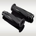 thumbnail image 2 of Tignapoo Universal 22mm Handlebar Grips - Metal and Rubber Textured Design for Custom Motorcycles, Available in Black, Red, Gold, or Silver - Includes Two Premium Handlebar Covers, 2 of 6