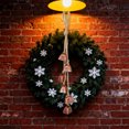 thumbnail image 5 of Fridja Christmas Gifts Christmas Rope Trumpet Shabby Style Metal Hanging Cow Decoration, 5 of 5