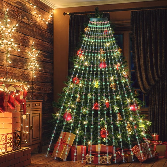 100-LED Christmas Tree Lights String, Remote Control Decorative Fairy Lights for Indoor Outdoor Holiday Decor, Energy Efficient Cascading LED String Lights for Festive Party Wedding Home Decorations