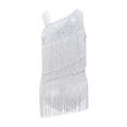 thumbnail image 4 of vastwit Robe de Danse Latine à Franges pour Filles, Justaucorps de Performance Jazz Tango à Pampilles, Justaucorps de Gymnastique, Blanc 10, 4 of 6