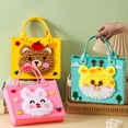 thumbnail image 4 of Education DIY Embroidery Doll Set Cartoon Animal Sewing Craft Kit Handbag Material Pack Handmade Crafting for Kids, 4 of 8