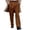 Brown, variant on DGMIOCS Men's Classic Straight Leg Dress Pants Business Casual Comfortable Flat Front Trousers Versatile Daily Attire Brown M