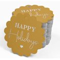 thumbnail image 4 of Inkdotpot Silver Foil Paper Hang Tags Happy Holiday Favor Tags 100 Pieces, 4 of 6