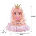 thumbnail image 5 of B Childrens Doll Head For Hairdresser Play Set With Styling Tools Pretend Role Game Educational Kit Gift For Girls Safe Plastic Fun, 5 of 5