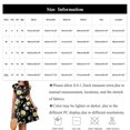 thumbnail image 3 of Femmes Été Volant Manches Mini Robe Couleur Unie Décontractée Swing Fluide une Ligne Plissé Plage Robe de Soleil, 3 of 7