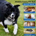 thumbnail image 5 of CHUANK Wobble Giggle Ball for Dogs Ball Interactive Pet Toy Funny Giggle Sounds Teeth Cleaning Playing Training Herding Balls for Medium Large Dogs Gift -  5, 5 of 5